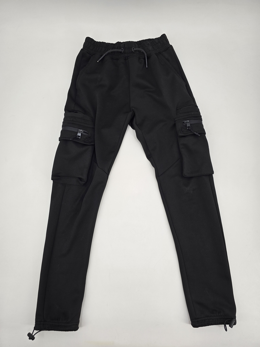 Encrypted Kids Black Cargo Sweatpants Joggers Size 10/12